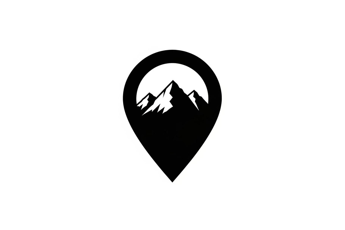 Mountain Location Pin Icon Set, a Graphic by hafijul (Photo 2 of 11)