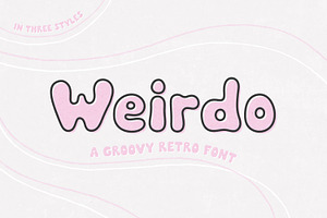 Weirdo - Groovy Retro Font