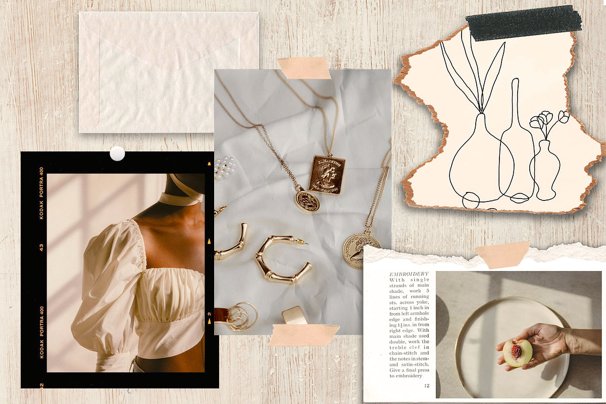 stylish moodboard mockup creator, a Product Mockup by Negative Space (Photo 3 of 5)