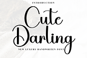Cute Darling, a Handwritten Font by InermediaSTUDIO (Thumbnail 1 of 8)