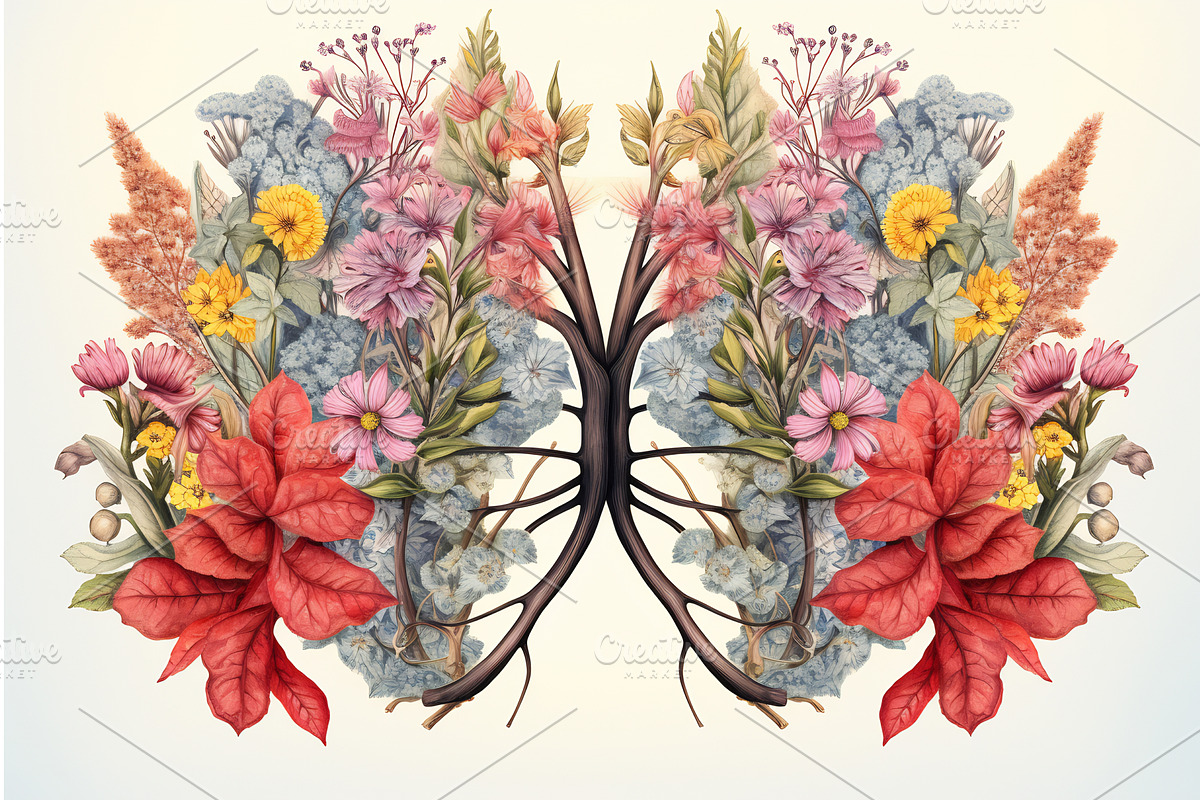 Blossoming Respiration, an Object Illustration by Beautiful things