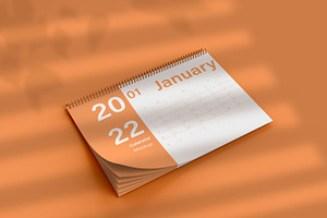 Calendar Mockup, a Product Mockup by Mego-studio