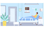Sick man at hospital, a Healthcare Illustration by Good Studio (Thumbnail 1 of 3)