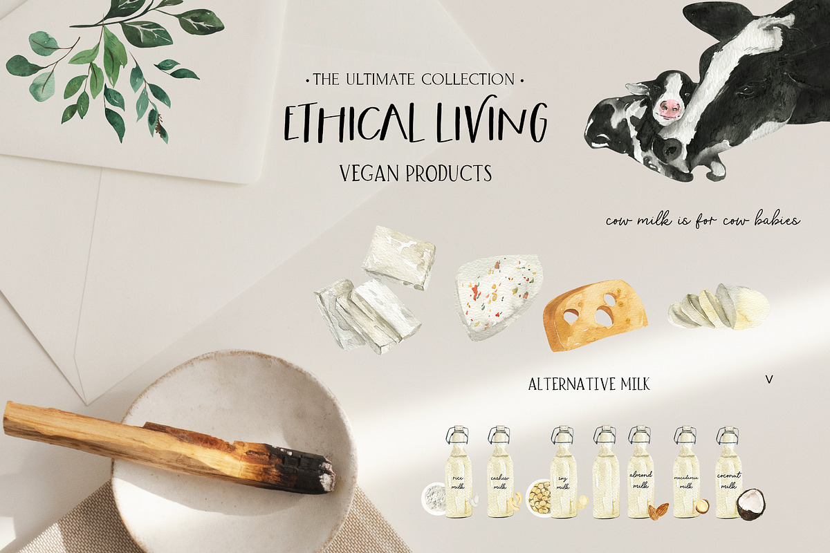 ETHICAL LIVING vegan & eco lifestyle, a Healthcare Illustration by Lana Elanor (Photo 16 of 28)