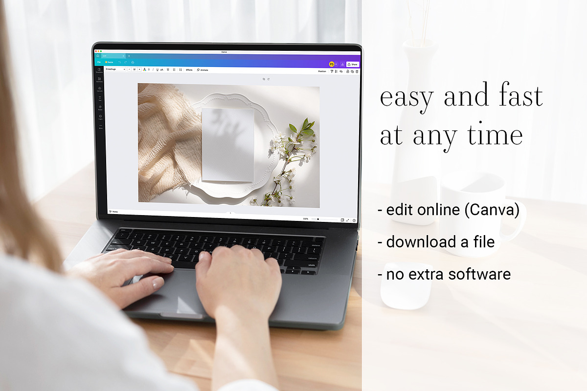 Card Mockup 5x7 Menu OnlineEditCanva, a Product Mockup by PawMockups 2 (Photo 3 of 7)