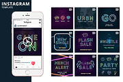Neon Animated Template, a Social Media Template by Brandspark Mini (Thumbnail 1 of 2)