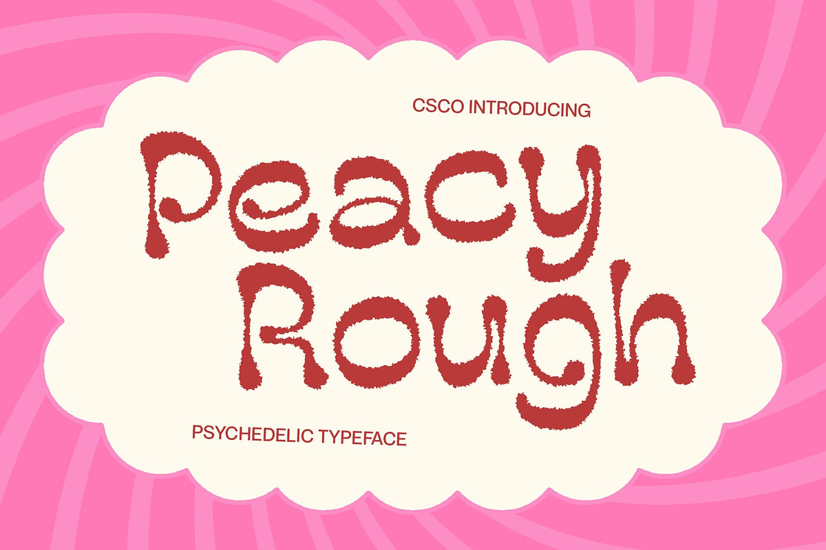 Peacy Rough, a Sans Serif Font by Craft Supply Co. (Photo 1 of 8)