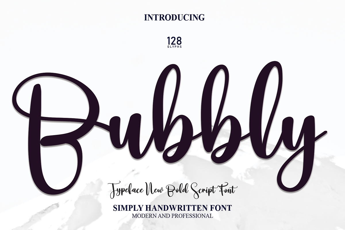 Bubbly | Script Font, a Script Font by Scratchones (Photo 1 of 8)