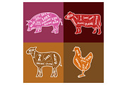 Meat. Text set of butcher, a Graphic by Tomass2015 (Thumbnail 2 of 3)