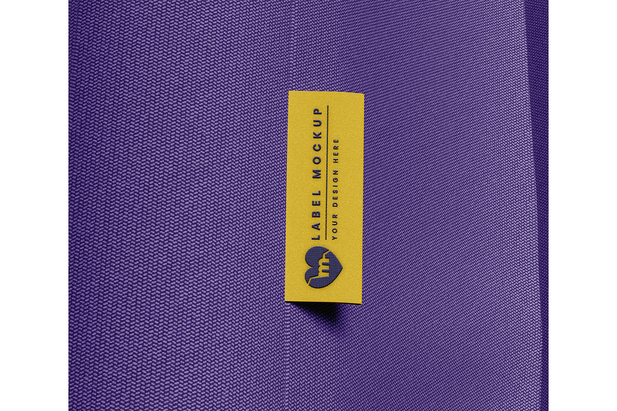 Fabric label embroidery mockup, a Shirt Mockup by mockupocka (Photo 6 of 16)