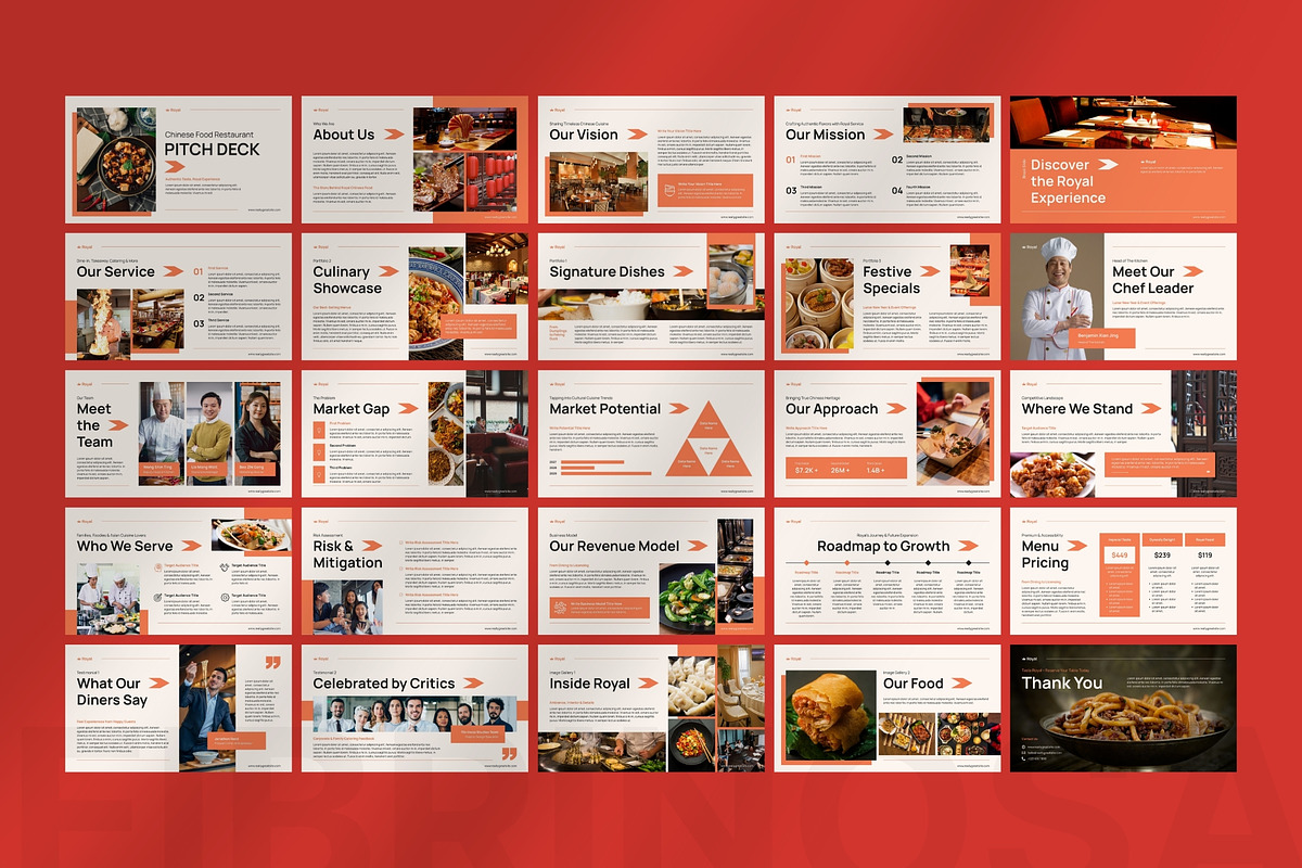 Chinese Food Restaurant Pitch Deck preview 8
