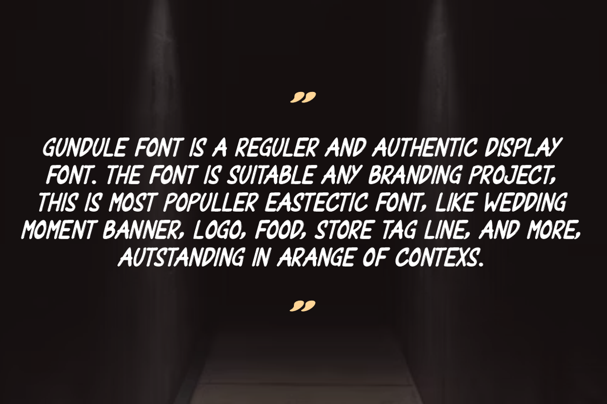 Gundule, a Handwritten Font by QR Design Studio (Photo 6 of 8)