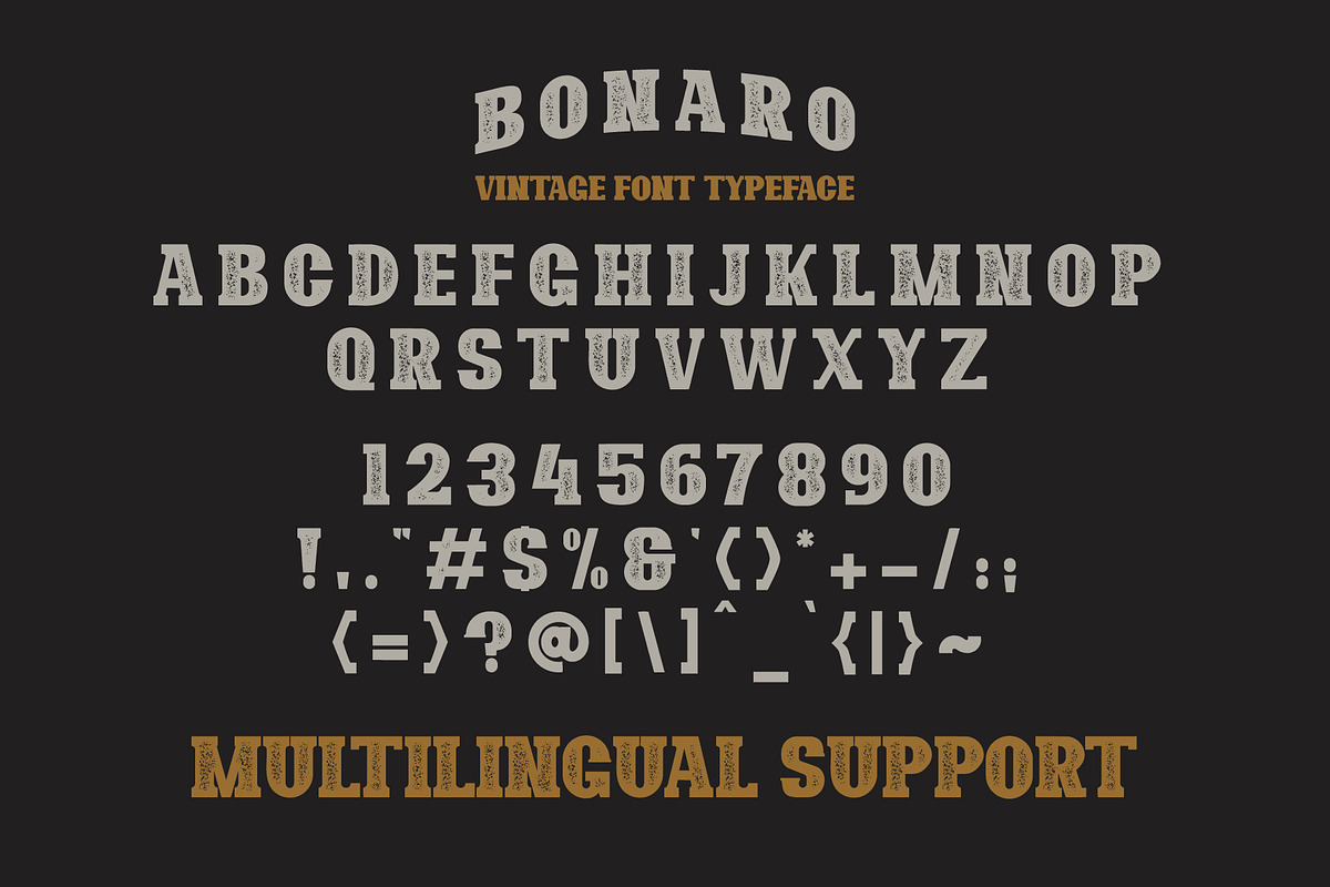 10 Font - Bonaro Font Family preview 6