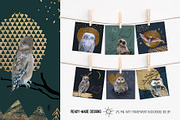 Magic owls: 280 elements for design, an Animal Illustration by Shusha Guna Art (Thumbnail 12 of 23)