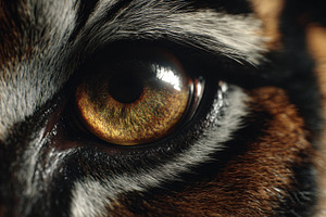 Tiger eye close up shows details, a Photo by Beautiful things