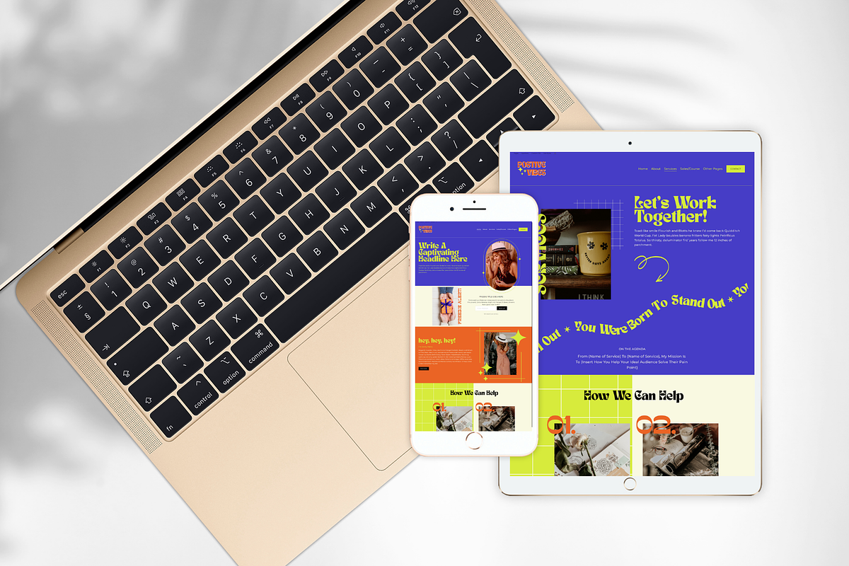 Squarespace Template 7.1: Positivity, a Landing Page Template by tinathetinybeana (Photo 4 of 6)