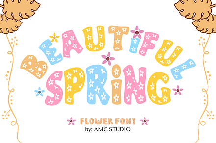 Beautiful Spring - Decorative Font, a Font by AMC STUDIO