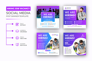 Hiring And Job Vacancy Social Media