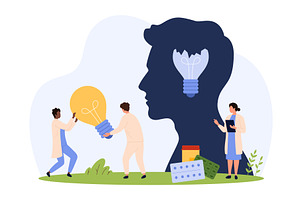 Motivation problem, mental health, an Illustration by Flashvector