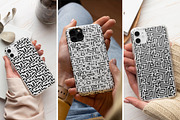 Black And White Pattern Bundles, a Pattern Graphic by Vibrand Studio (Thumbnail 2 of 11)
