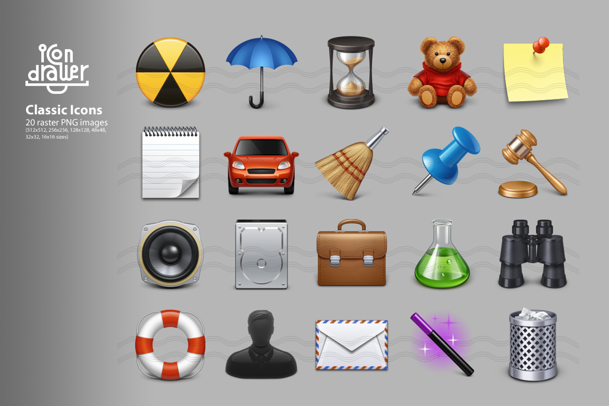 Classic icons (set 1), an Icon by IconDrawer