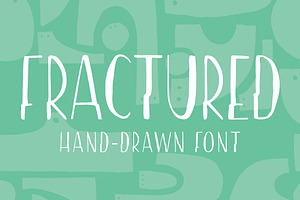 Fractured | Hand drawn Font