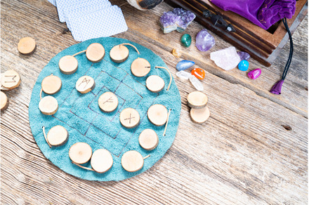 Handmade runes for fortunetelling, an Architecture Photo by Neirfy