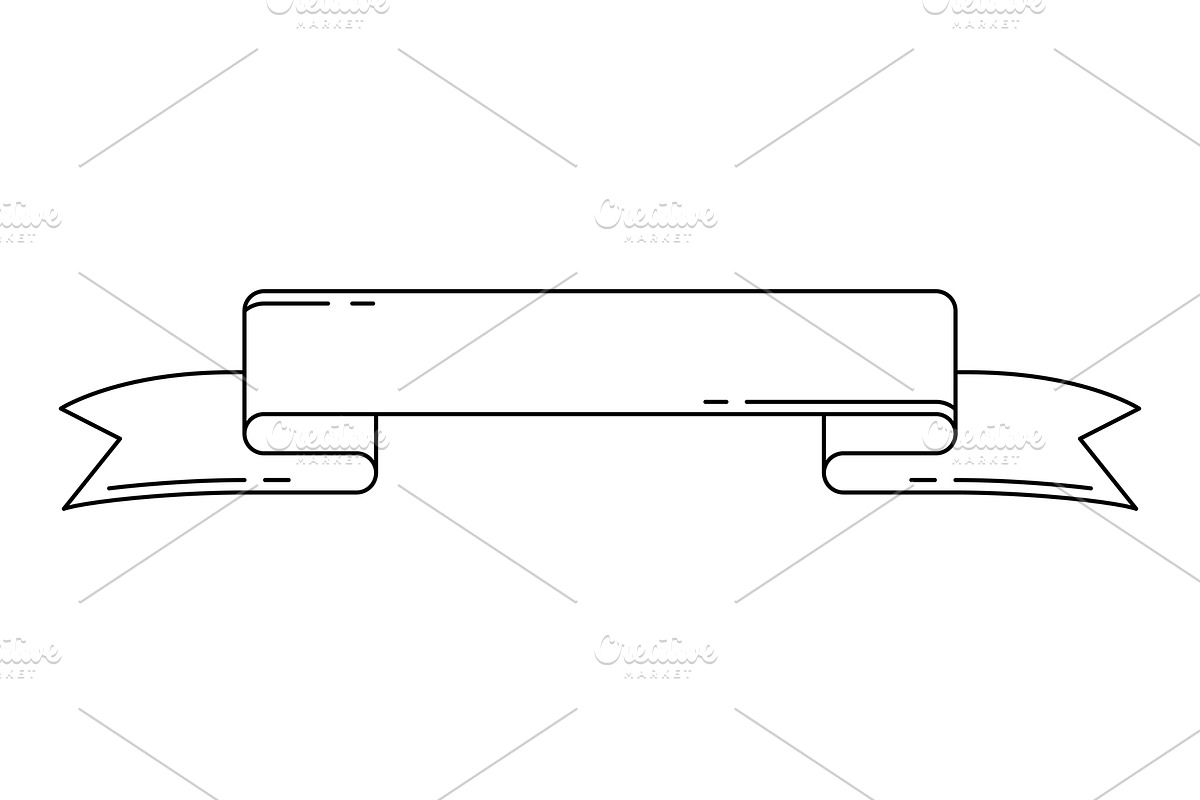 Illustration of ribbon., an Object Illustration by incomible