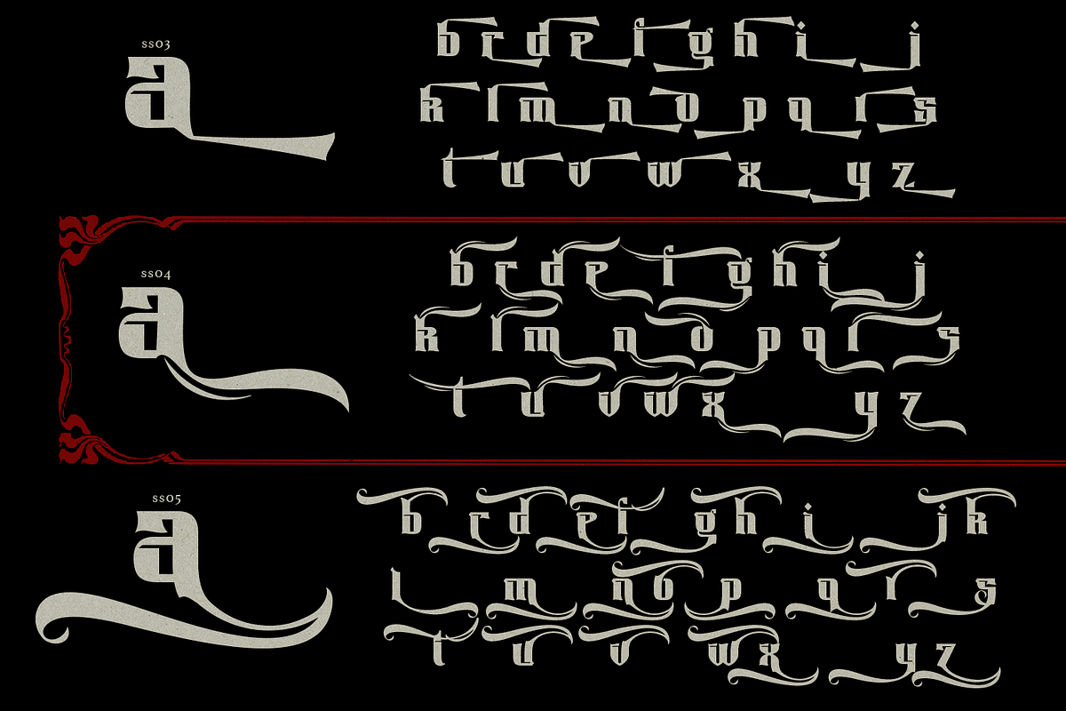 Helarctos Antique Font, a Blackletter Font by TypeClassHeroes (Photo 14 of 15)