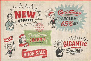 1950s Retro Style Ad Templates