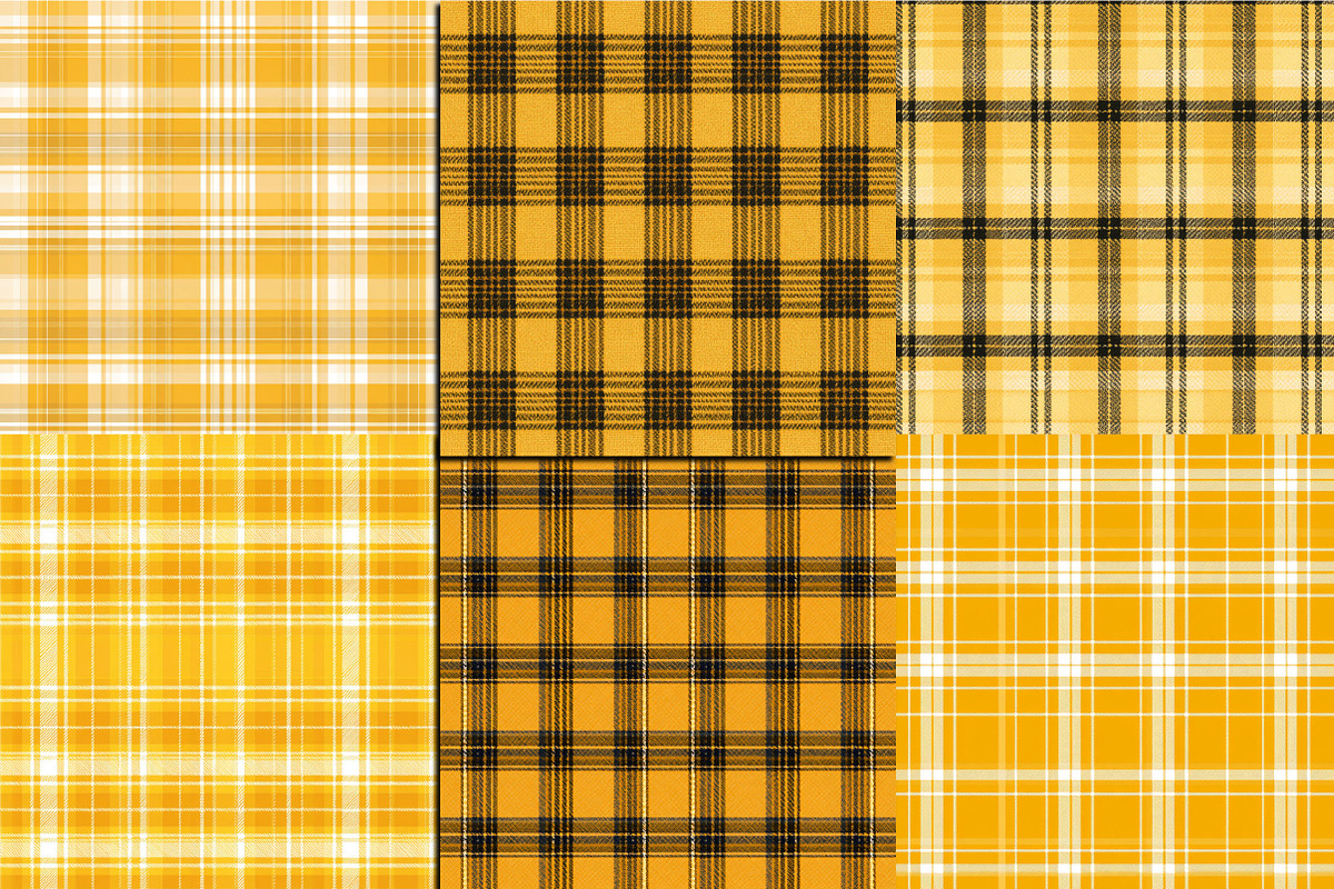 Seamless Yellow Plaid Pattern, a Pattern Graphic by SVGArt (Photo 4 of 5)