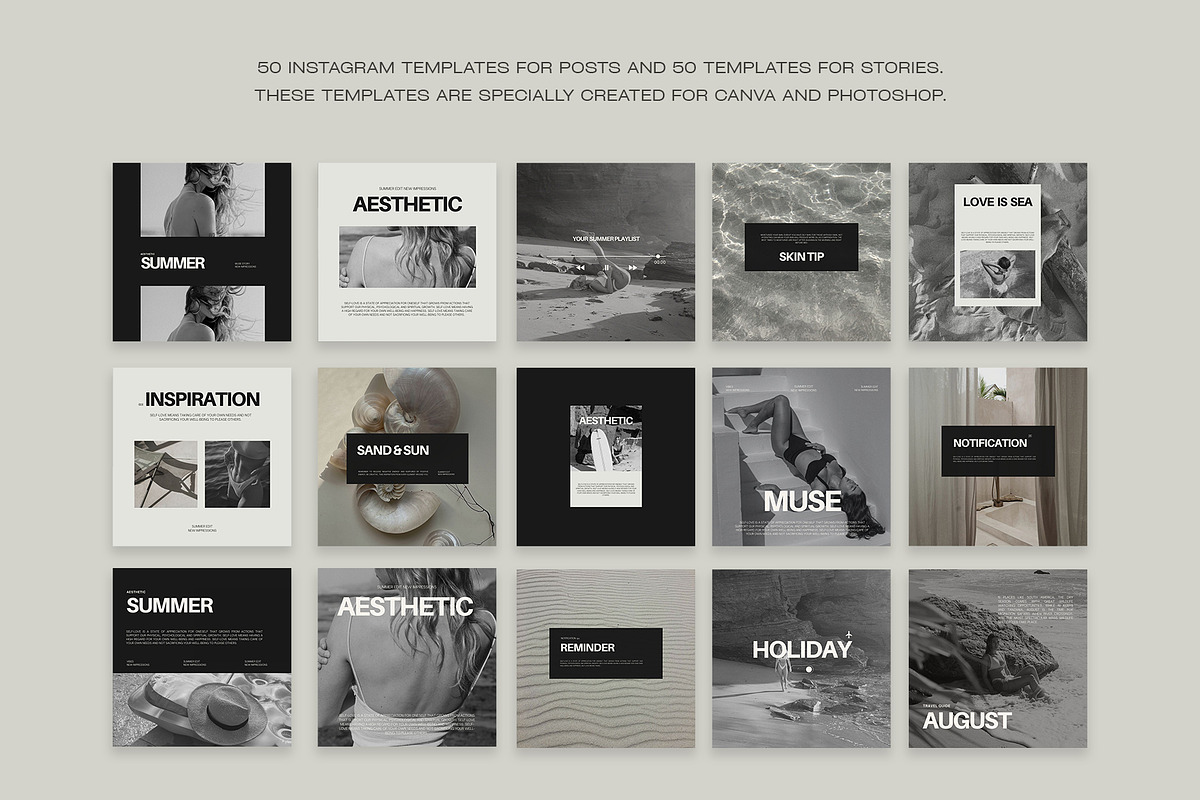 500 Instagram Aesthetic Bundle III, a Social Media Template by Instprofi | Studio Estimo (Photo 16 of 45)