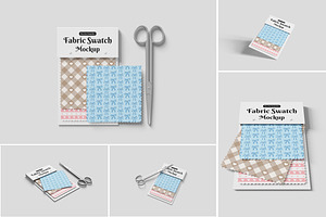 Fabric Swatch Mockup PSD