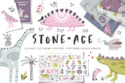 Stone Age, an Animal Illustration by Oksana Stepova (Thumbnail 1 of 15)