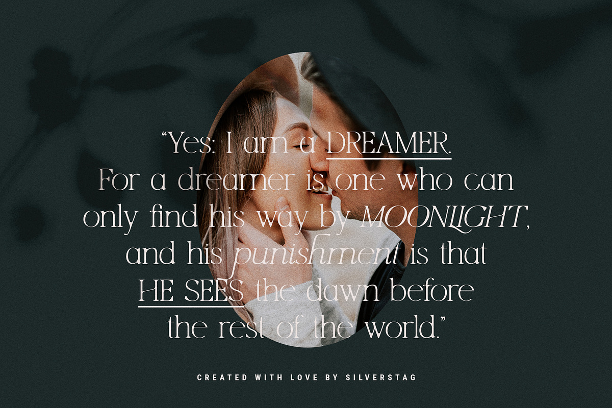 Lucky Feelings - Serif Font Family, a Serif Font by SilverStag Type Foundry (Photo 4 of 12)