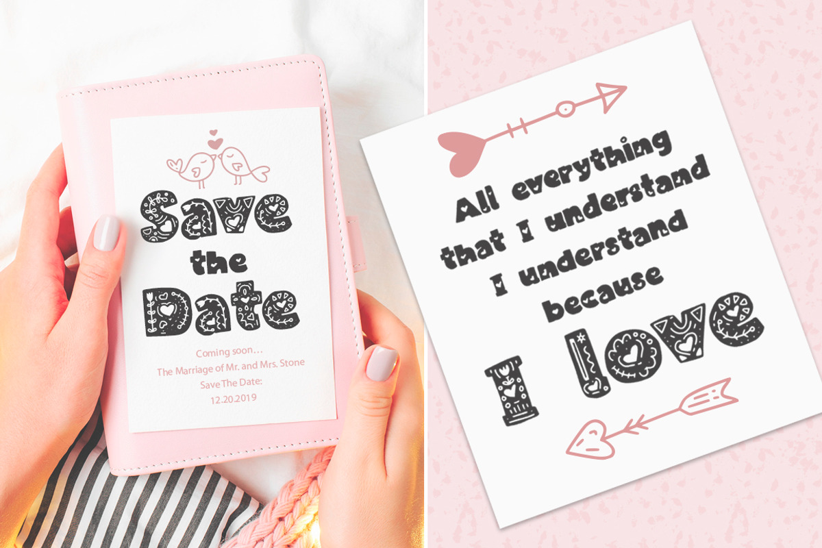 Love is Love. Font Duo. SALE! preview 2