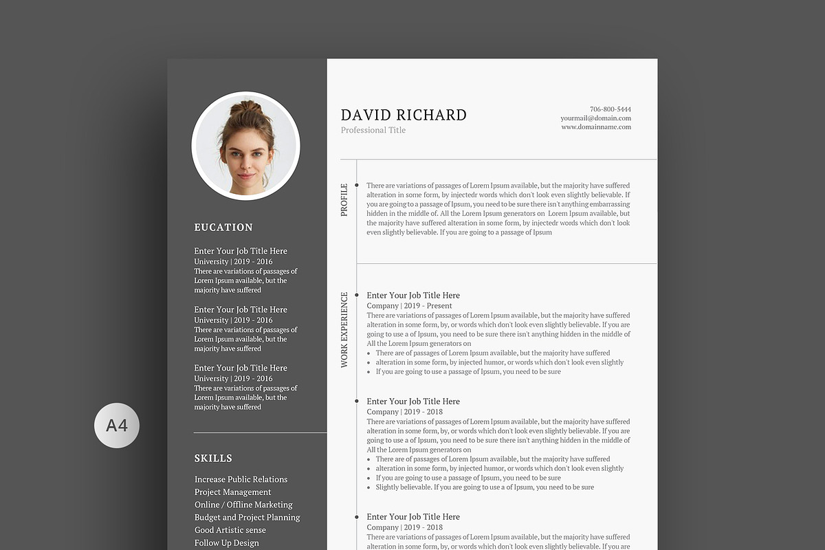 Resume, a Resume Template by paulresume (Photo 1 of 3)