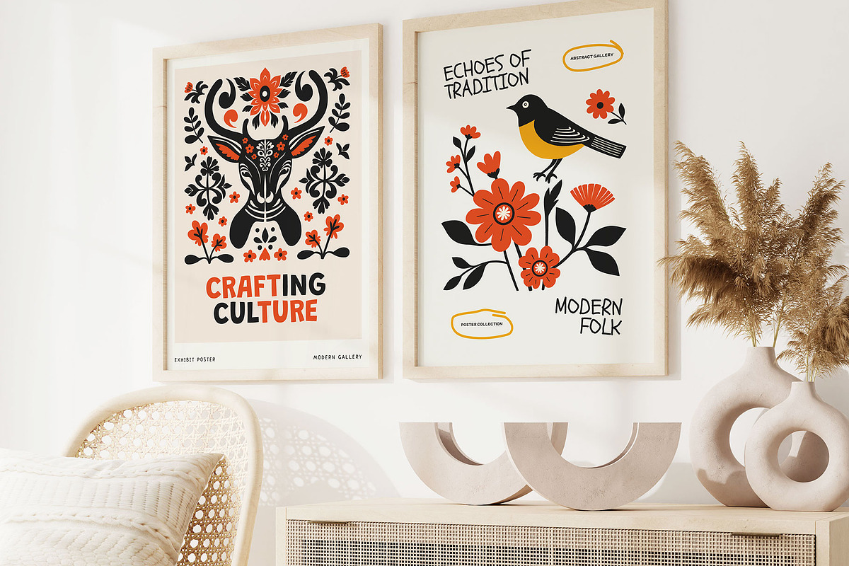 Modern Folk | Wall Art Creator, an Object Graphic by Leleka.Store (Photo 16 of 20)