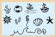 SALE! 20 Nautical Illustrations, an Object Graphic by Baydream (Thumbnail 2 of 3)