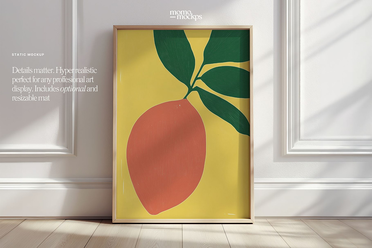 DIN A Frame Interior Mockup PSD, a Household Mockup by momomockps (Photo 5 of 10)