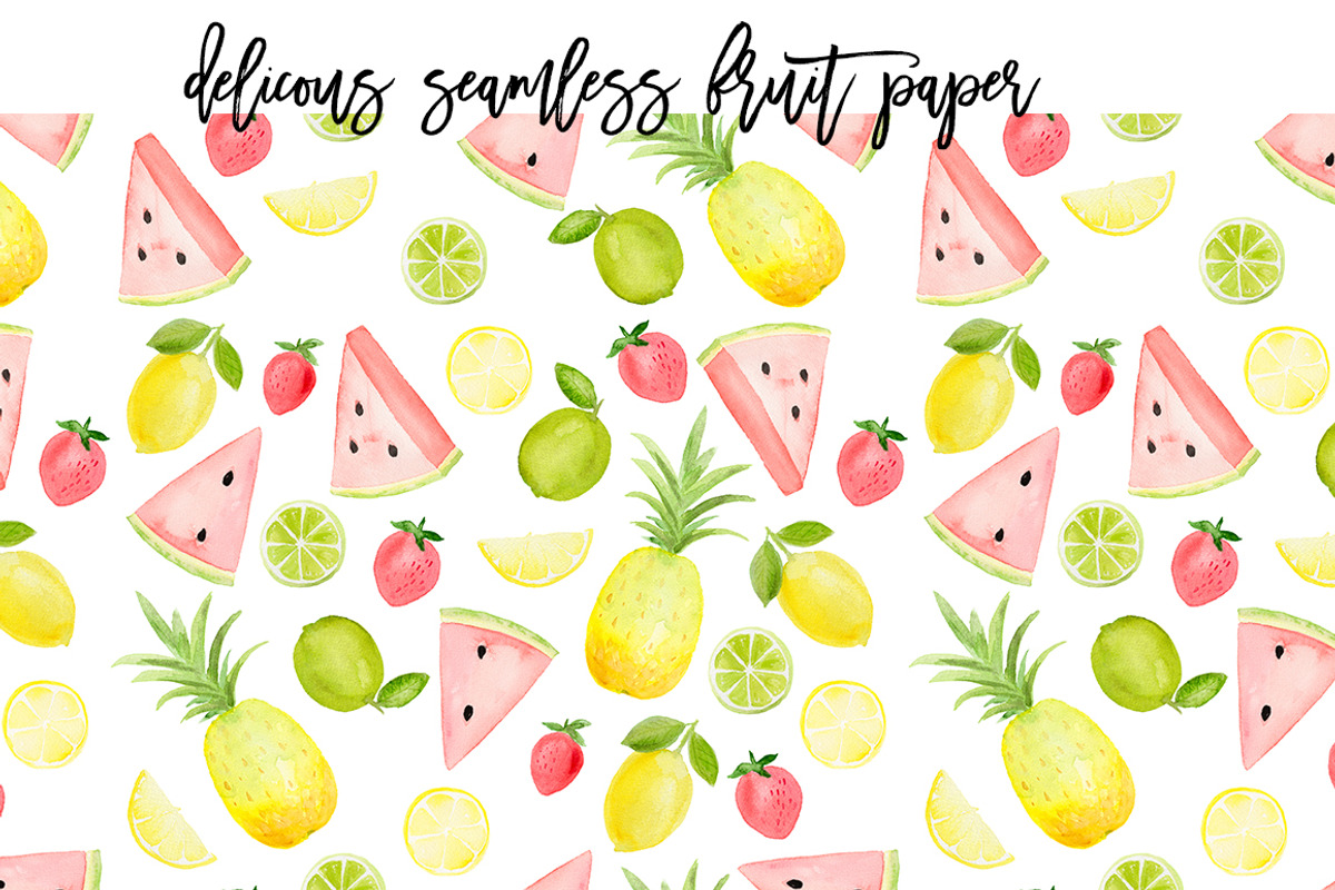 SALE! Summer Lemon Fruit Clip Art, a Food Illustration by DailyMiracleDigitals,LLC (Photo 6 of 8)