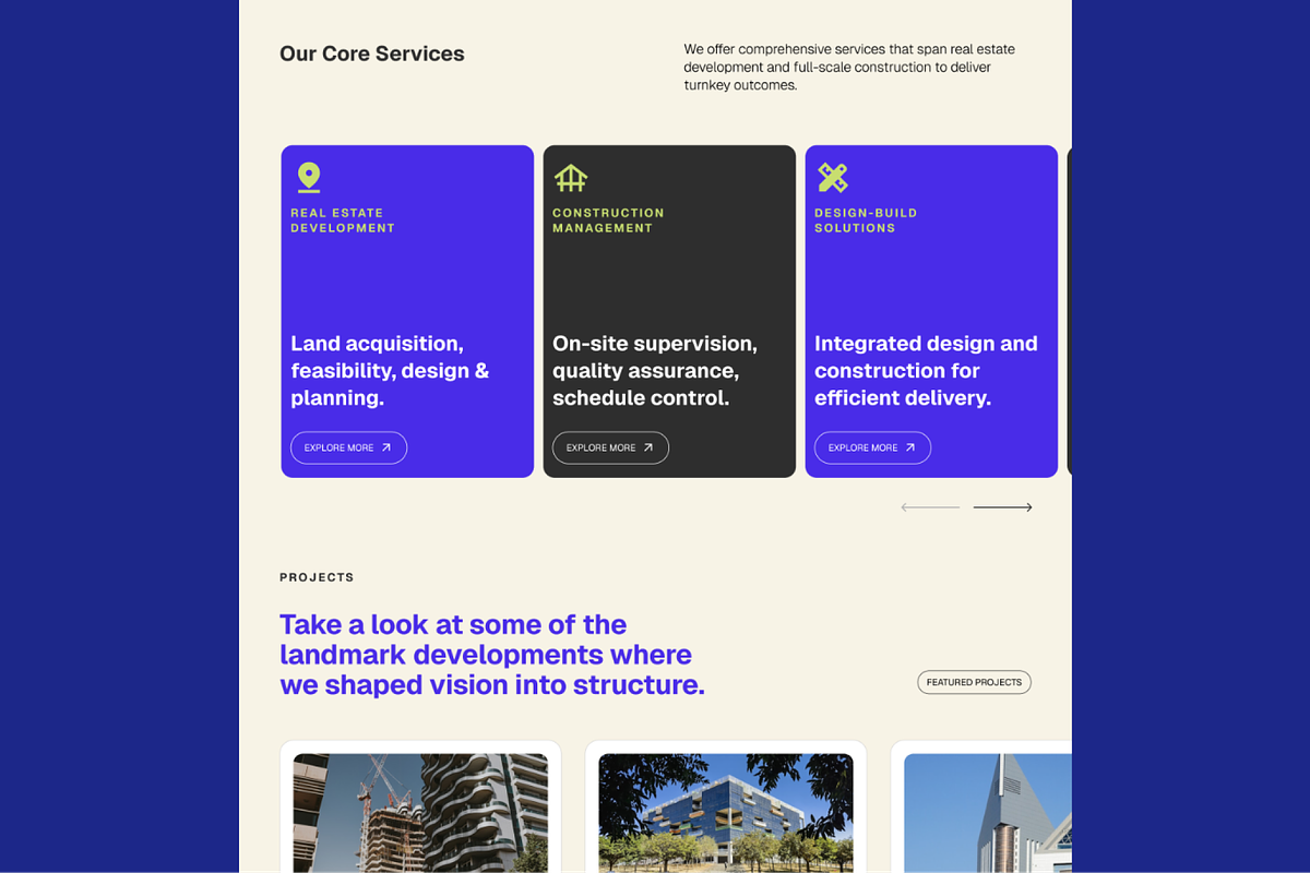 Construction Landing Page Template, an UI Kit Template by BeadyLab (Photo 4 of 6)