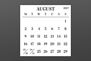 2027 Large MON-SUN 12x12 Calendar, a Stationery Template by Running With Foxes (Thumbnail 4 of 5)