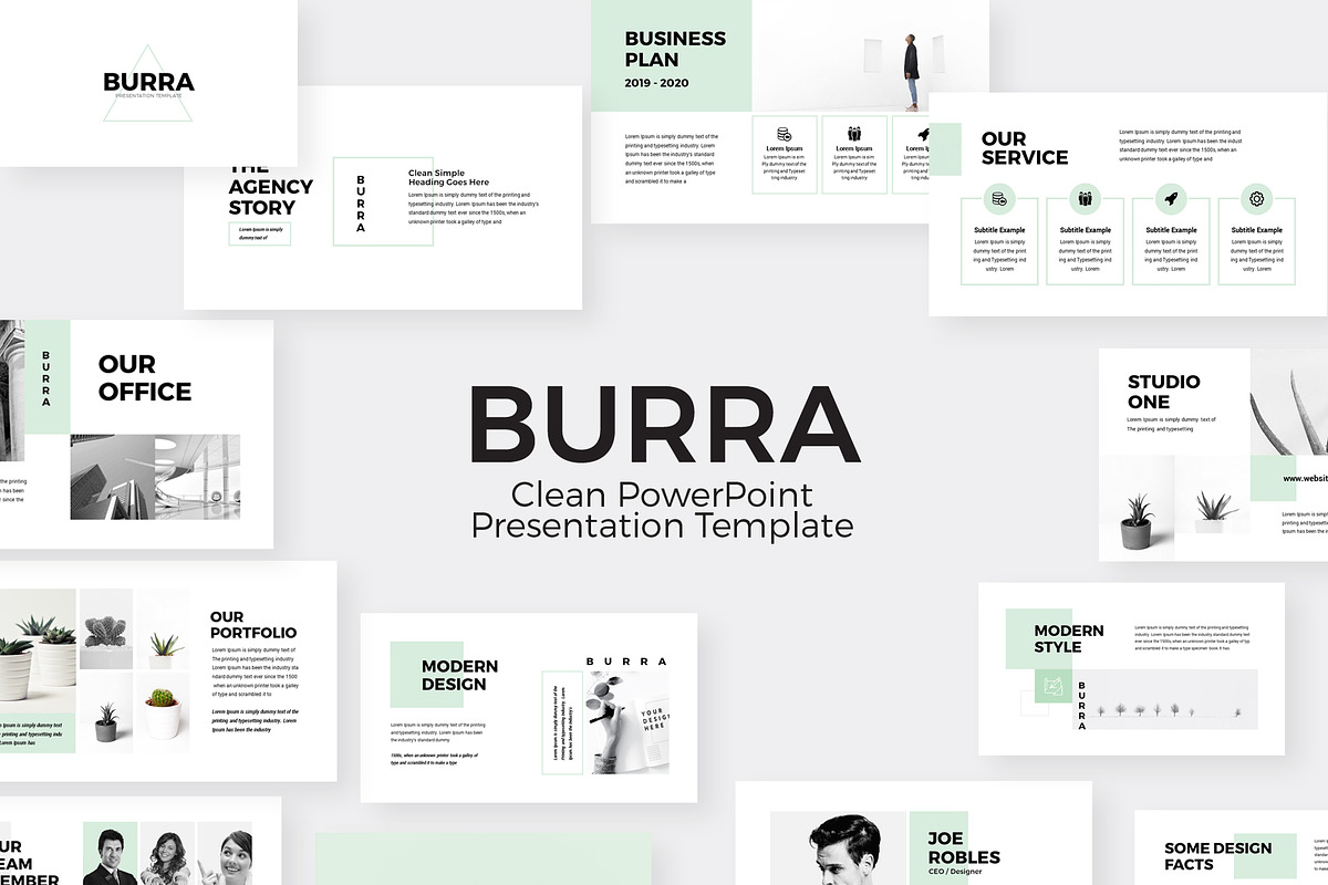 Burra - Clean Simple PowerPoint, a Presentation Template by RsmBoutique2021 (Photo 1 of 5)