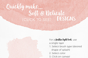 Soft & Delicate Watercolor Brushes