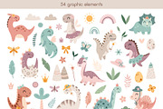 Dinosaur girl collection, an Animal Illustration by JulzaArt (Thumbnail 2 of 9)