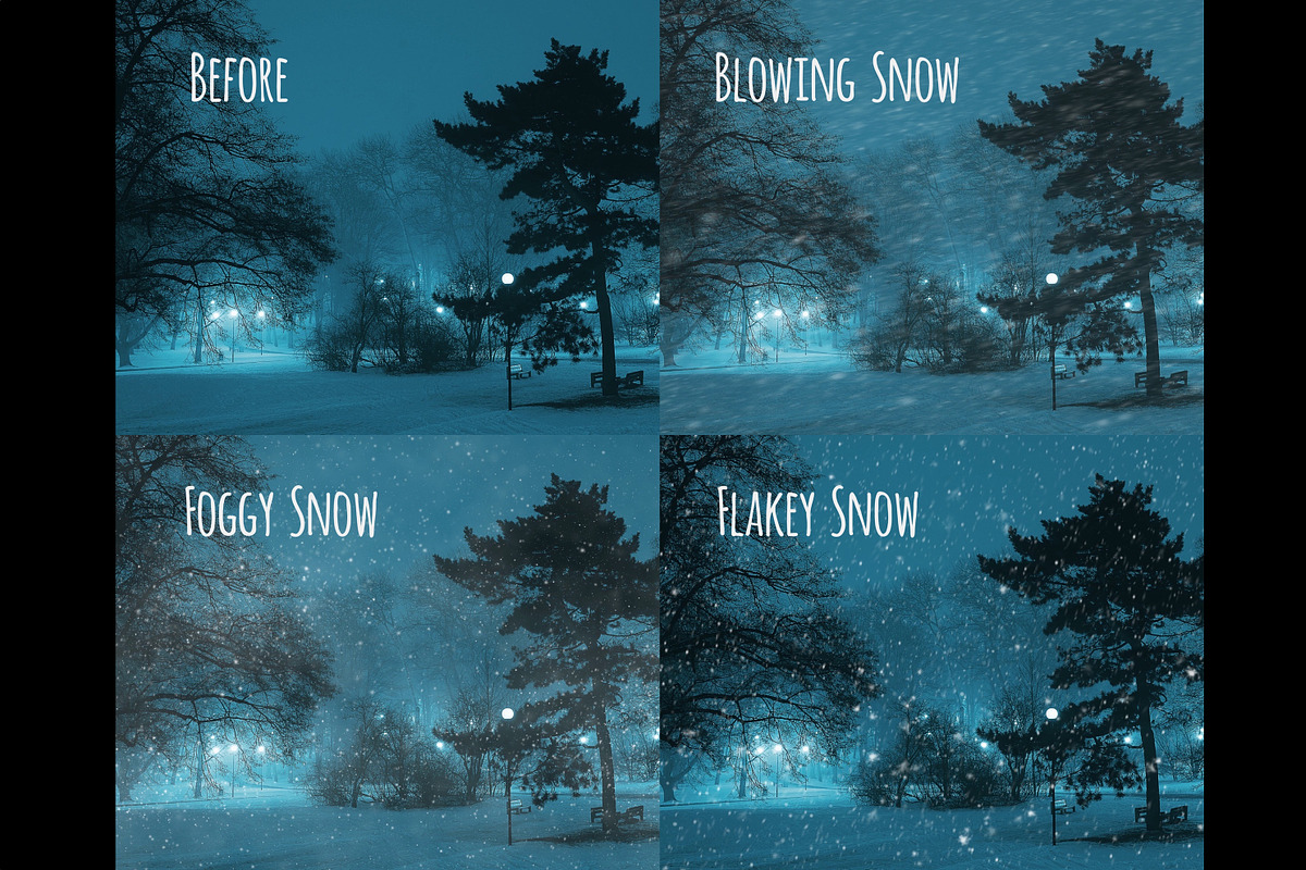 Realistic falling snow overlays, an Object Graphic by Paper Farms