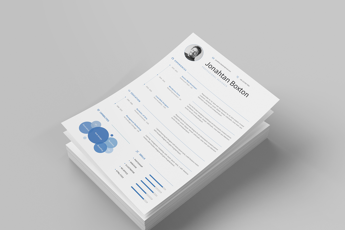 Resume/CV, a Resume Template by UX-group (Photo 4 of 5)