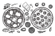 Pizza Vector Illustrations, a Food Illustration by Lubov Illustrations Shop (Thumbnail 2 of 5)