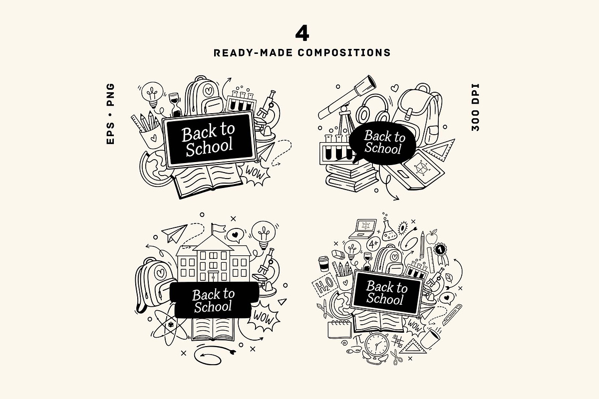 Back to School vector clipart set, an Education Illustration by VerAna (Photo 3 of 14)